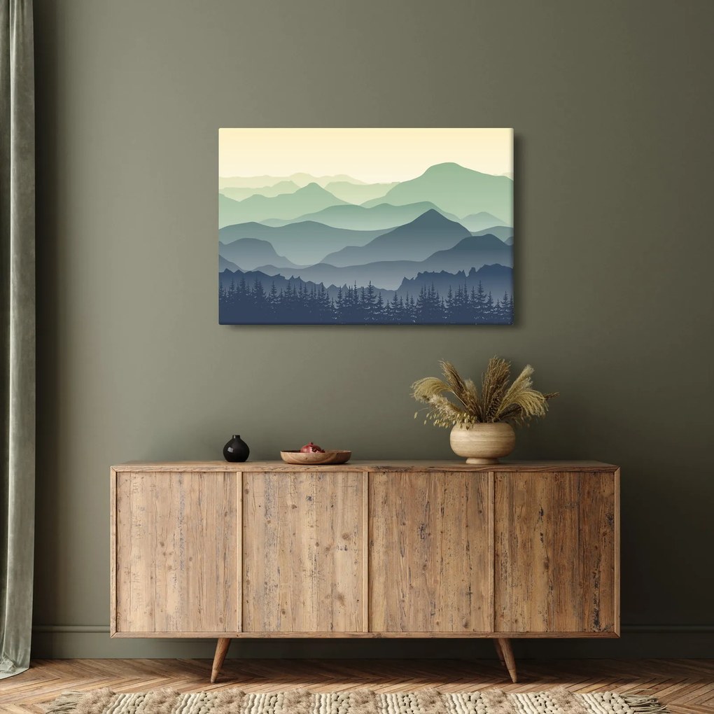 Obraz - Forest Mountain (90x60 cm)