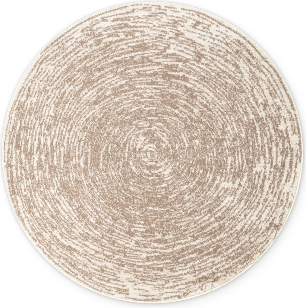 Kusový koberec Gloria Cavallo 106258 Creme Beige kruh, 120x120 (priemer) kruh, béžová, chodba / predsieň, Hanse Home