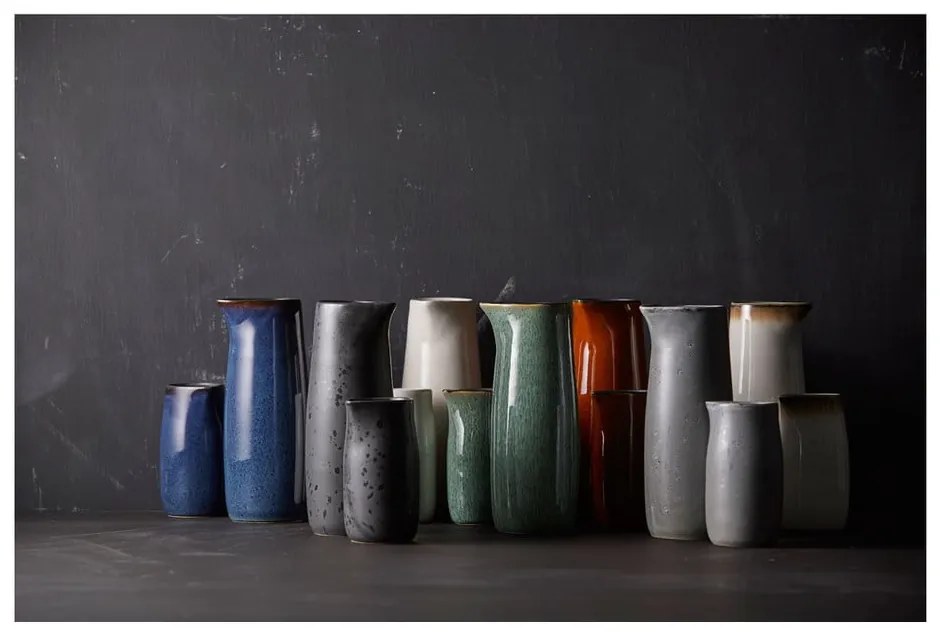 Čierna/modrá keramická kanvička na mlieko 200 ml Gastro Dark Blue/Black – Bitz