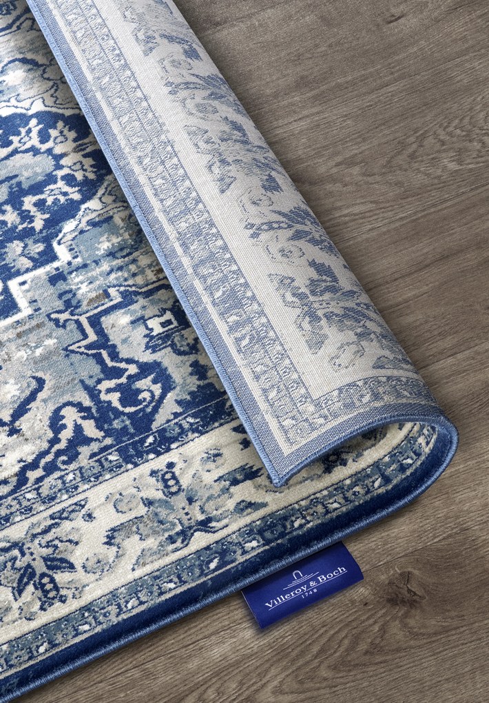 Villeroy & Boch, Kusový koberec Villeroy & Boch 106123 Blue, Cream, 200x280, modrá, obývacia izba