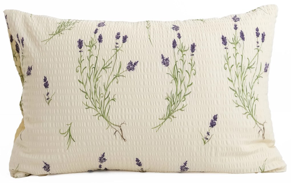 Krepová obliečka na vankúš Renforcé 40 × 60 cm - Levanduľa 02