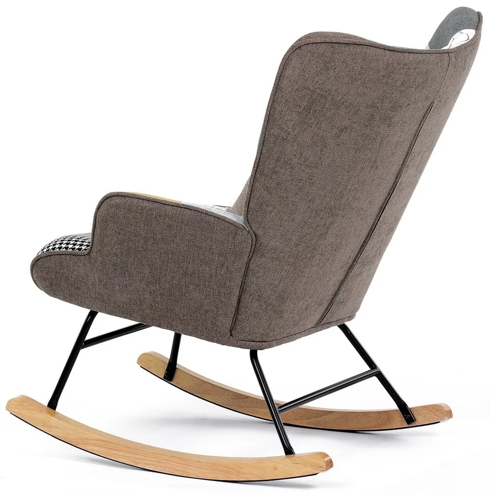 Hojdacie kreslo PW2, patchwork