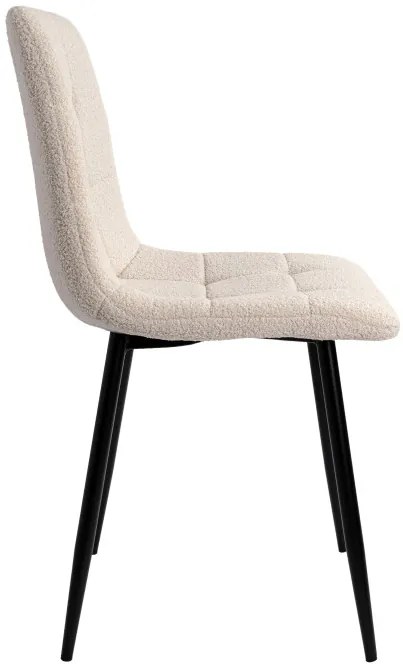 Jedálenská stolička DENVER boucle, čierna / béžová