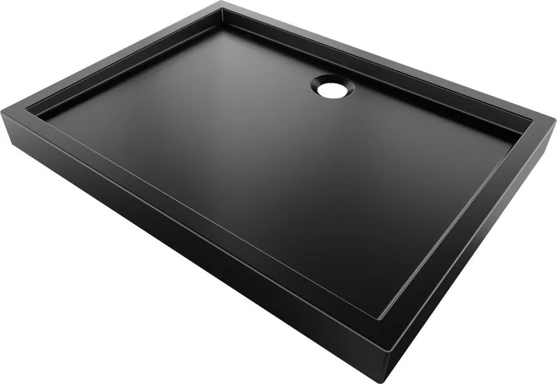 Mexen Flow+ obdĺžniková sprchová vanička 120 x 90 cm, čierna matná, 46R709012H