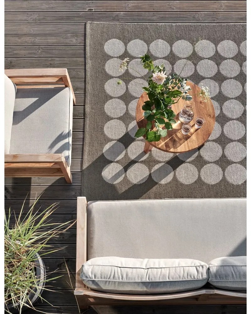 Hnedo-béžový vnútorný a vonkajší behúň 70x240 cm Hugo Walnut Linen – Pappelina