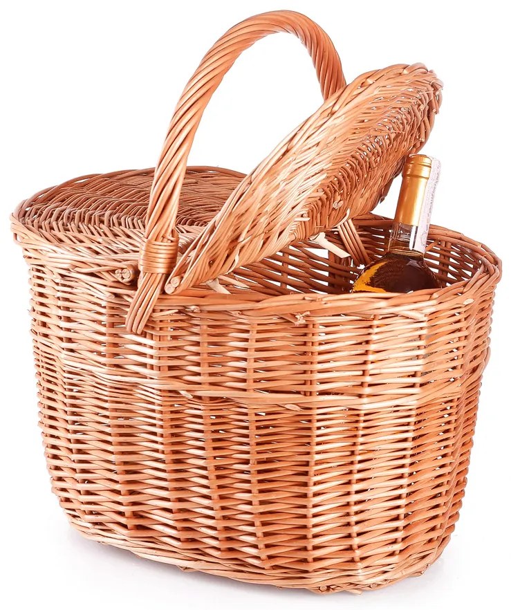 Piknikový prútený kôš Brodick V.š. 42 x hl. 30 x v. 26/42(cm)