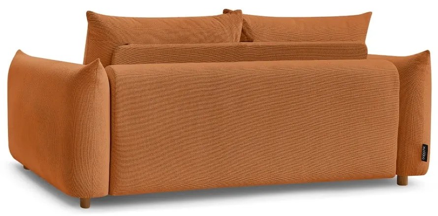 Oranžová rozkladacia pohovka 234 cm Ernest – Bobochic Paris