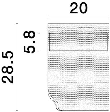 LED nástenné svietidlo Agos