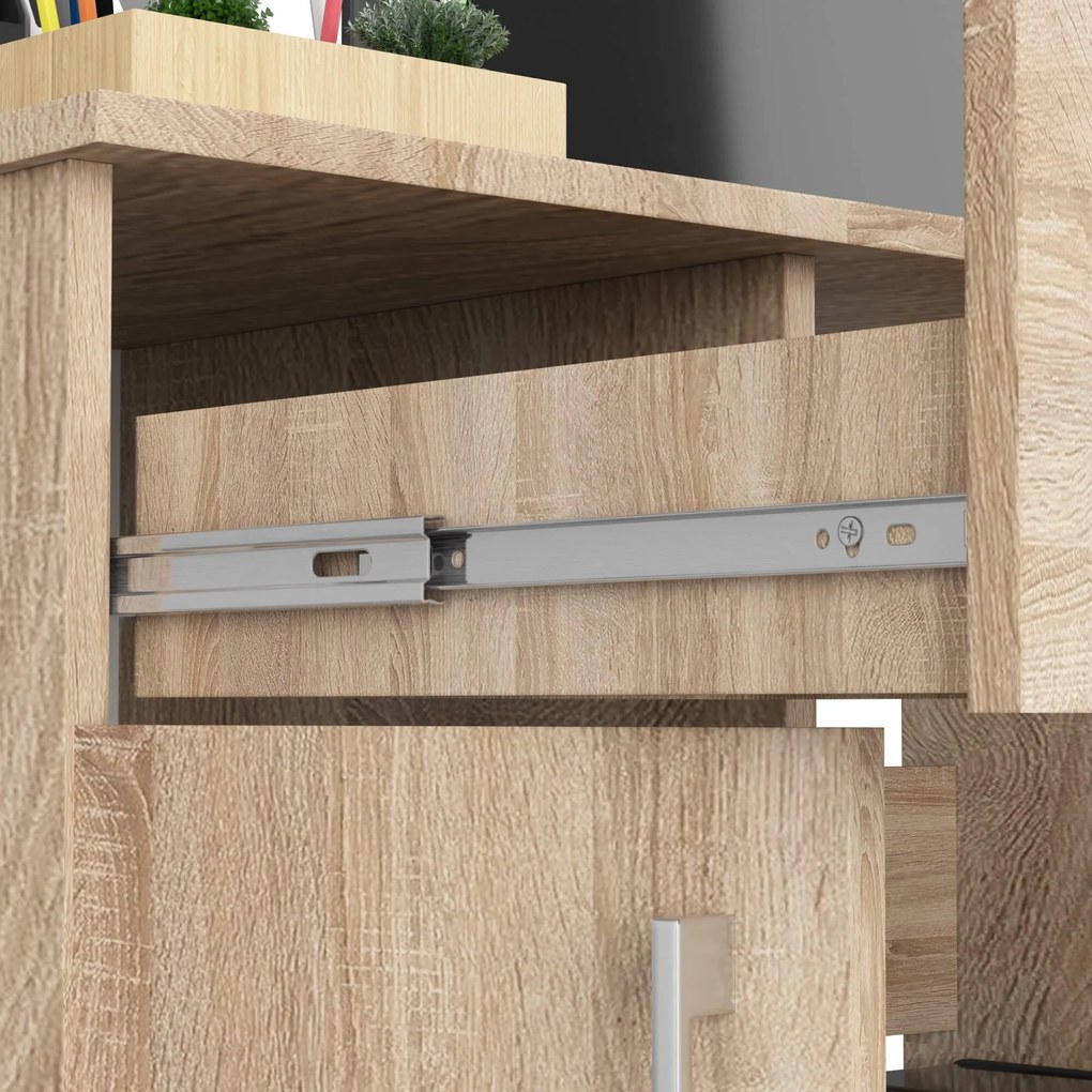 Volně stojící psací stůl Jay 90 cm dub sonoma