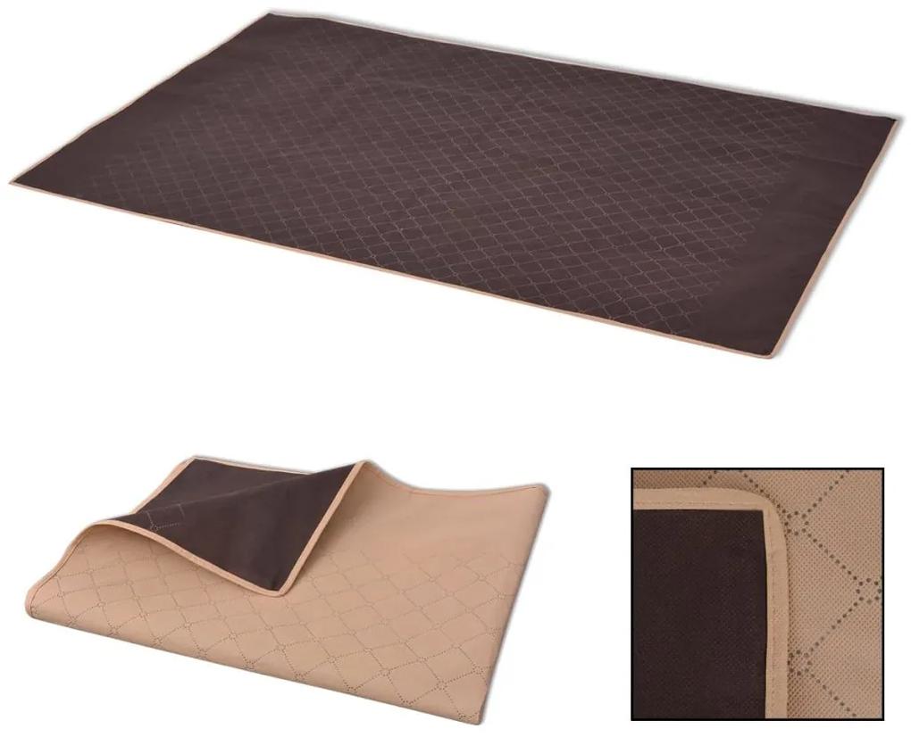 vidaXL Pikniková deka, béžovo-hnedá, 150x200 cm
