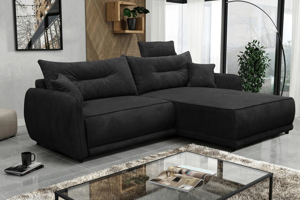 XXXLutz ROHOVÁ SEDAČKA, textil, antracitová MID.YOU - Sedačky - 001574006816