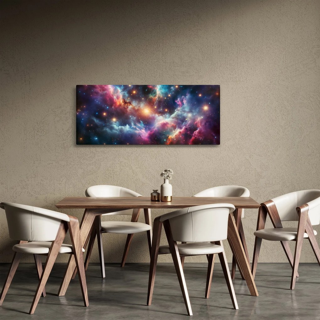 Obraz - Temný vesmír (120x50 cm)