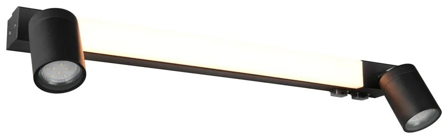 Matne čierne LED nástenné svietidlo Enrico – Trio