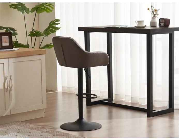 Autronic BONTEC Barová stolička, hnedá, ekokoža, AUB-716 BR3 Farba: Šedá