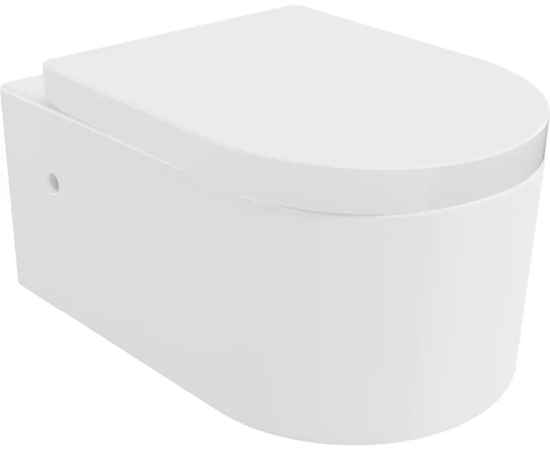 Mexen SOFIA závesná wc misa so sedátkom s pomalým zatváraním, 56 x 37 cm, biela, 30798000