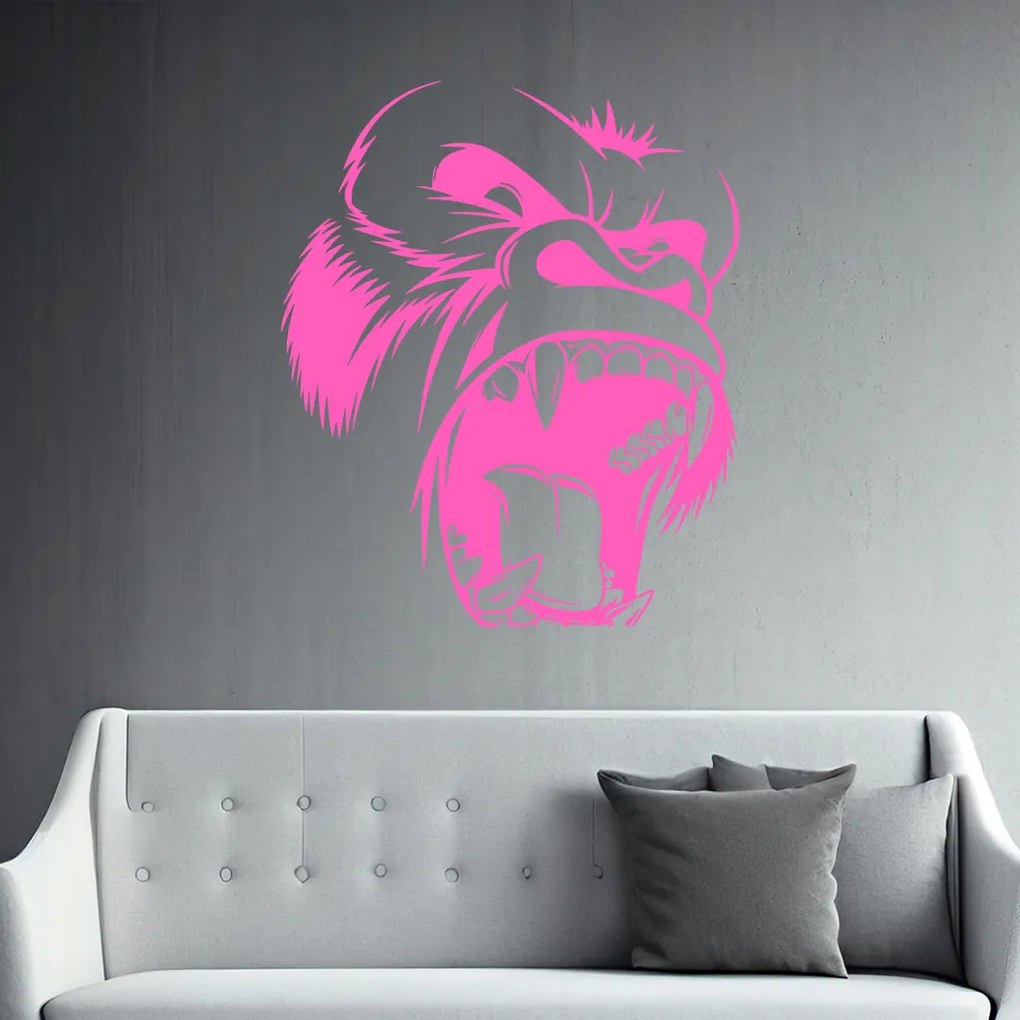 Veselá Stena Samolepka King Kong Farba: černá, Veľkosť: 80 x 67 cm