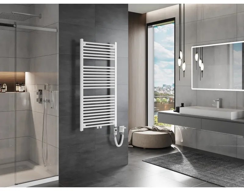 Mexen Mars, elektrické vykurovacie teleso 1200 x 600 mm, 600 W, biela, W110-1200-600-2600-20