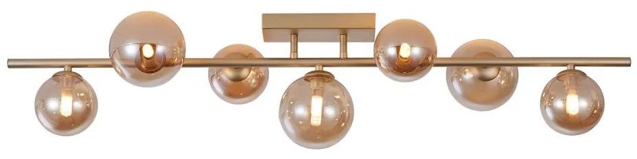 Wofi 7014-701W - LED Prisadený luster VILLA 7xG9/3W/230V zlatá