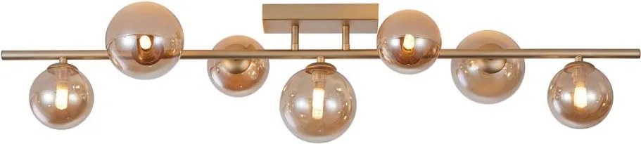 Wofi 7014-701W - LED Prisadený luster VILLA 7xG9/3W/230V zlatá