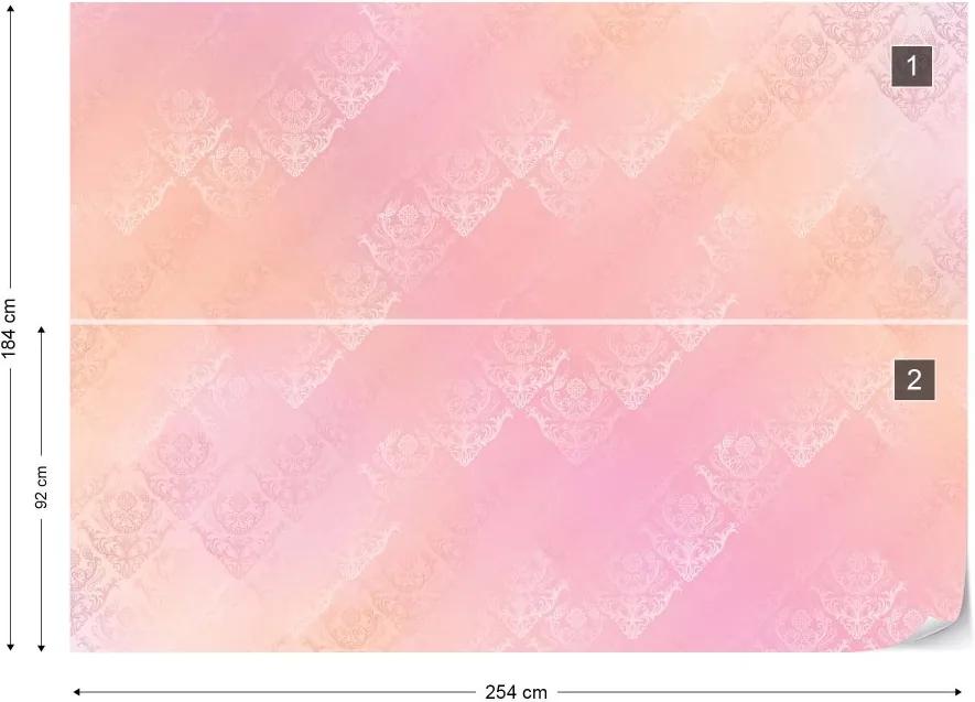 GLIX Fototapeta - Pink Abstract Texture Vliesová tapeta  - 254x184 cm
