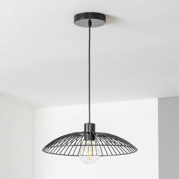 Brilagi - LED luster na lanku CERIA WIRE 1xE27/40W/230V pr. 38 cm čierny