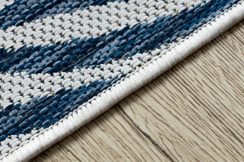Dywany Łuszczów Kusový koberec Cooper Sisal Leaves 22251 ecru/navy - 140x190 cm