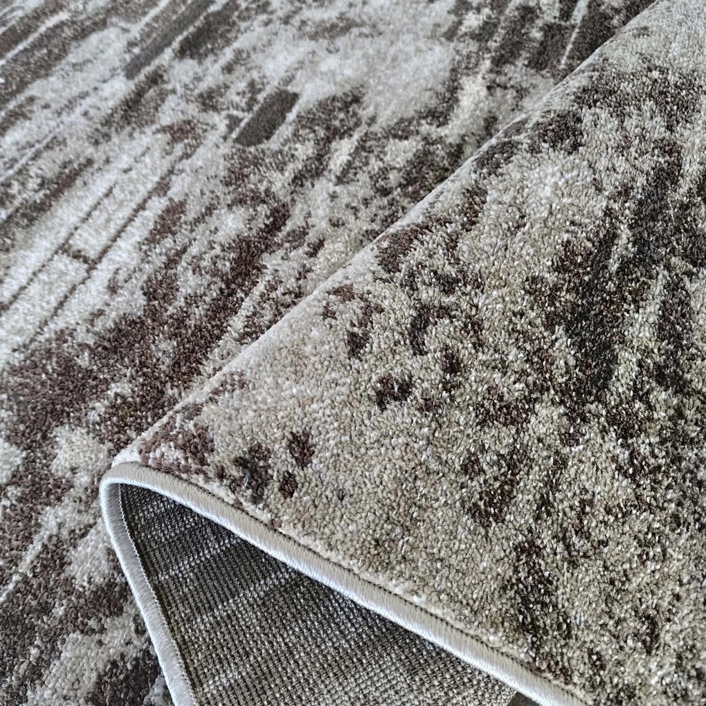 DY Hnedý moderný koberec Panamero 22 Rozmer: 120x170 cm