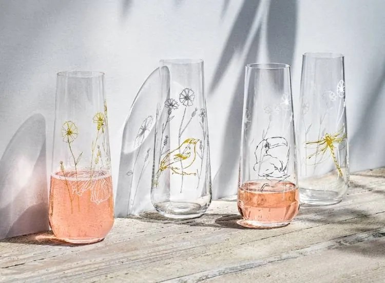 Crystalex Poháre na prosecco MEADOW 250 ml, 4 ks