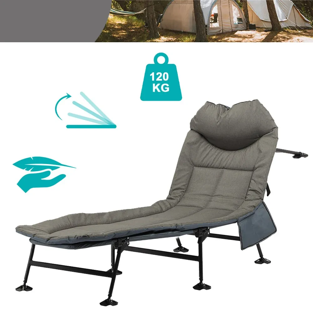 Kempingová posteľ v skladacom prevedení