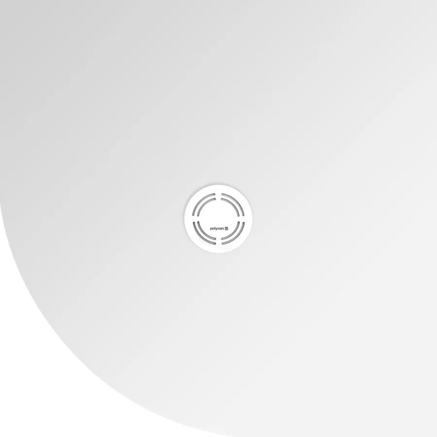 Polysan Polysan, FLEXIA sprchová vanička z liateho mramoru štvrťkruh, s možnosťou úpravy rozmeru, 90x90cm, R550, 91181