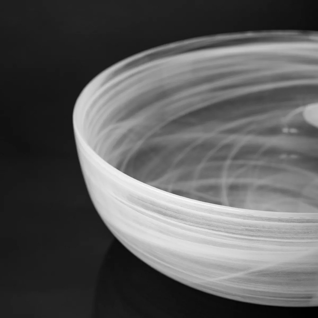 Miska biela 21 cm – Elements Glass - 321909