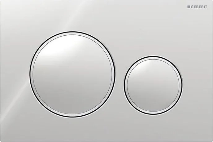 Geberit 115.882.KH.1 - Splachovacie tlačidlo Sigma20 24,6x16,4 cm matný chróm