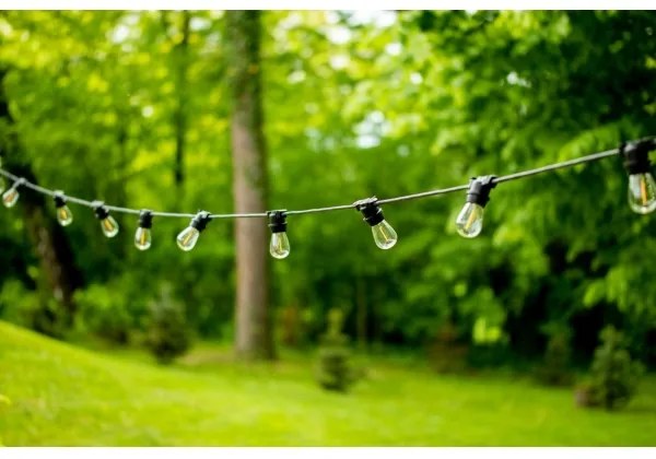 Vonkajšia dekoračná reťaz MIMOSA 20xE27/1,3W/230V IP44 20m