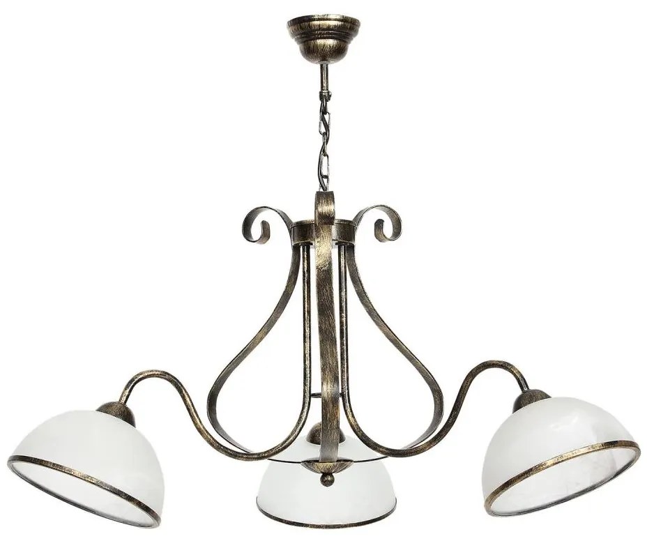 Luster na reťazi ANTICA 3xE27/60W/230V