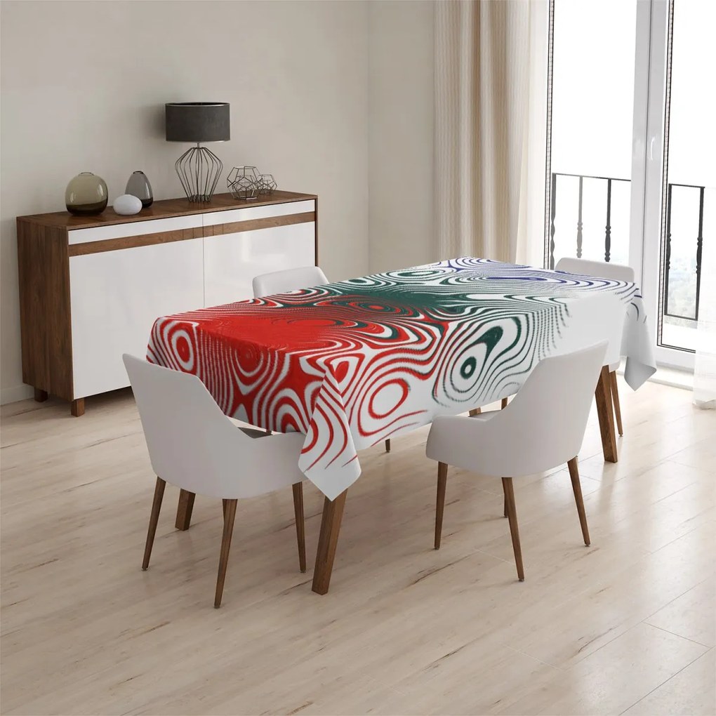 Sablio Obrus Dvojfarebná abstrakcia - 130x130 cm