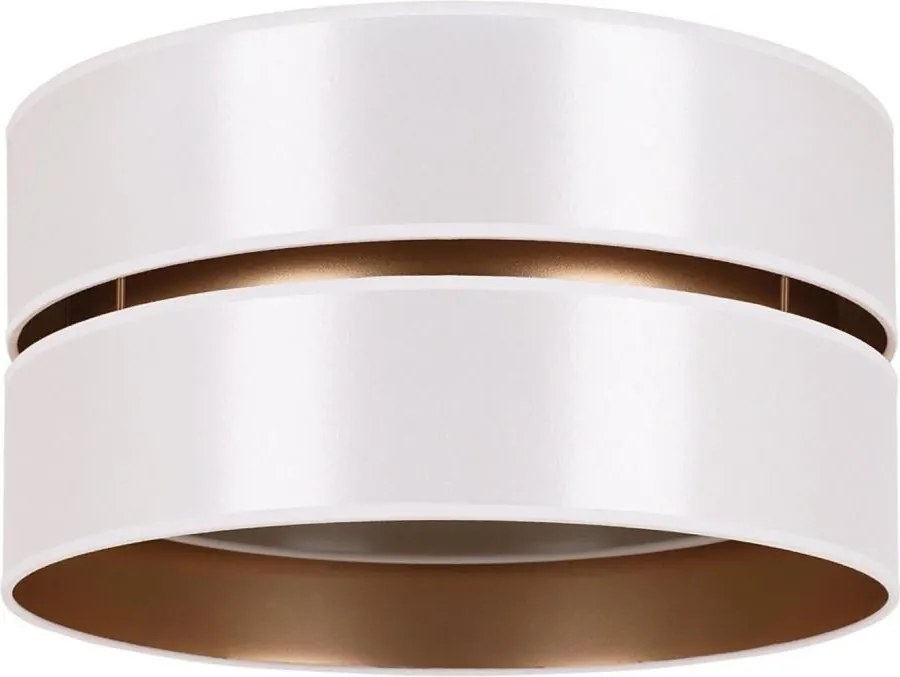 Duolla - Stropné svietidlo DUO 1xE27/15W/230V pr. 40 cm biela/zlatá