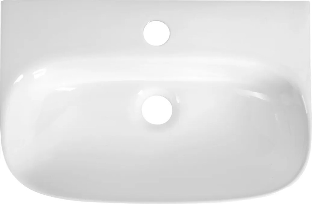 Aqualine Aqualine, FLANNY keramické umývadlo 46x31cm, biela, NP396