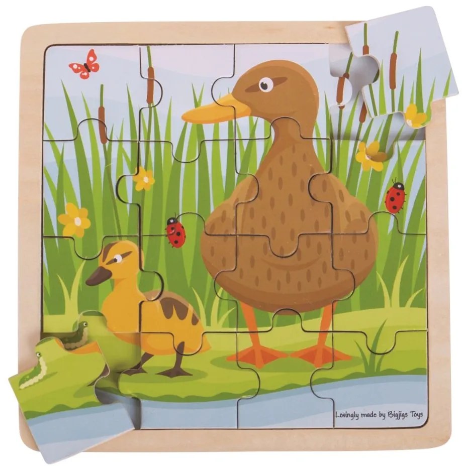 Bigjigs puzzle Kačenka s káčátkem