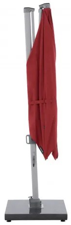 Knirps Knirps 275 x 275 cm - slnečník s bočnou tyčou : Farba slnečníka - bordó (vínová)