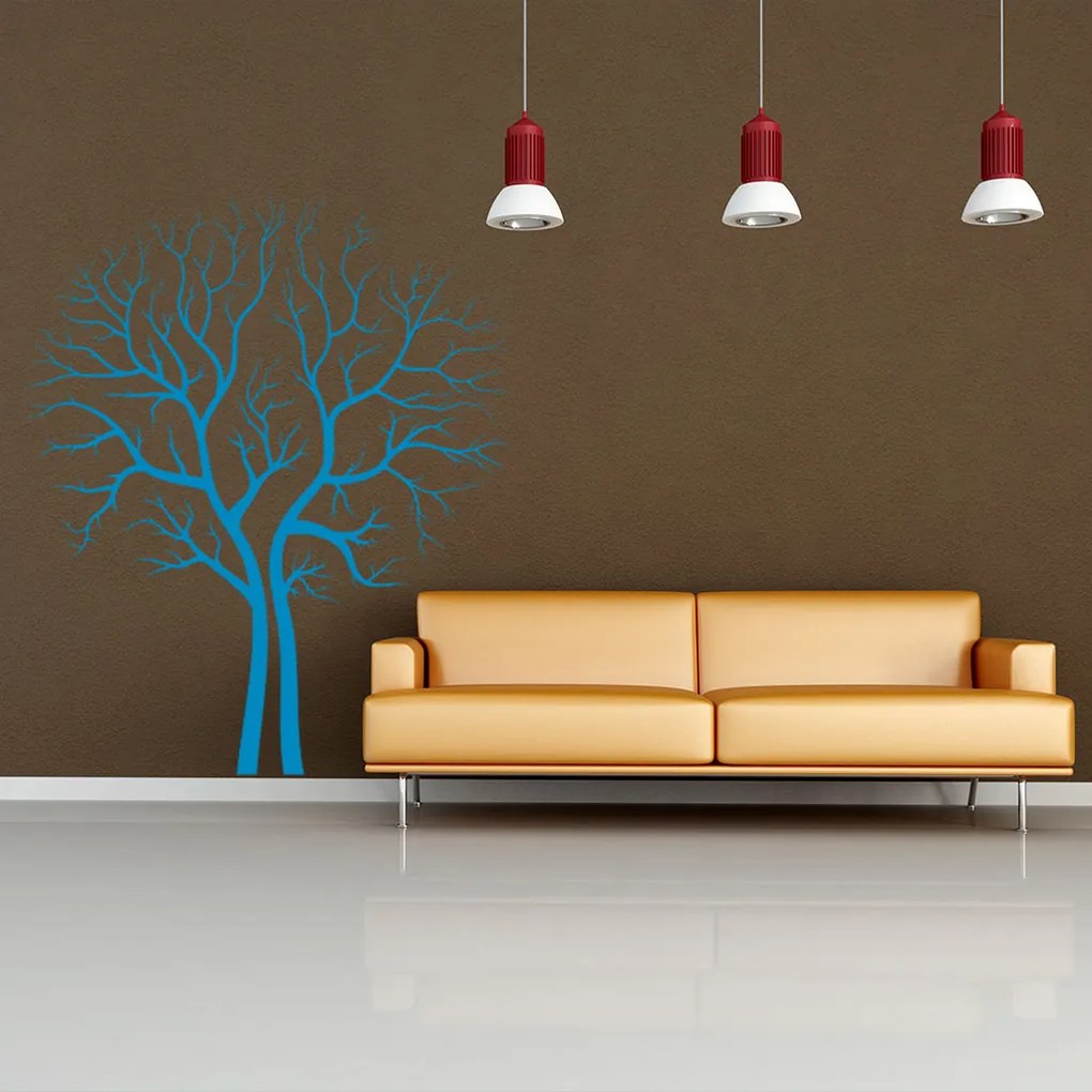 Veselá Stena Samolepka Strom na jeseň Farba: žlutá, Veľkosť: 100 x 118 cm