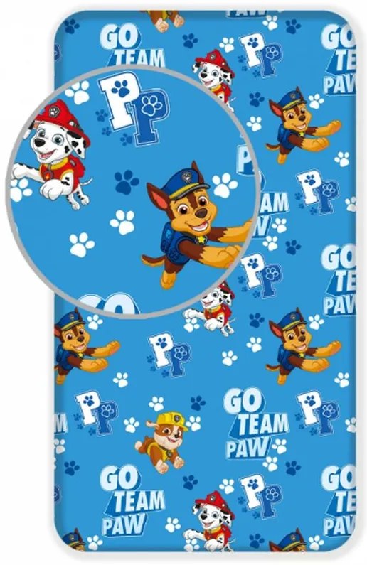 Jerry Fabrics, Detská plachta 90x200 PAW PATROL team