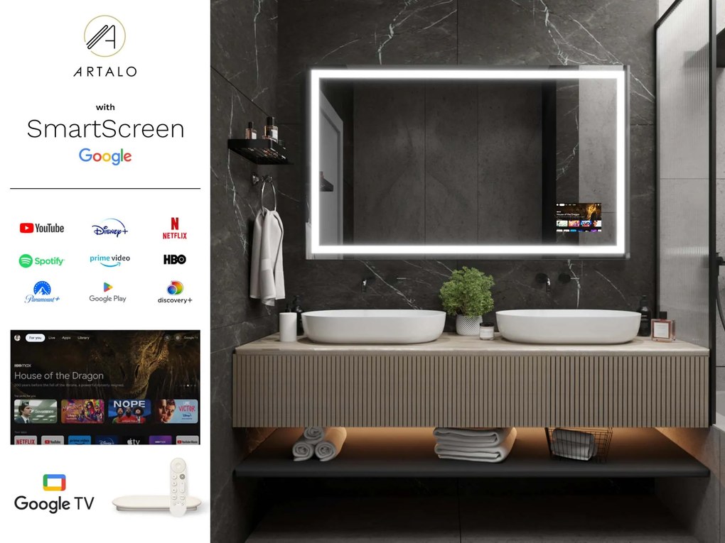 Zrkadlo do kúpeľne s LED osvetlením M7 premium