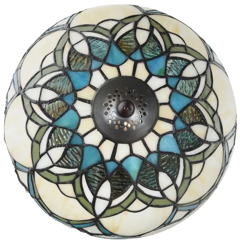 Lampa Tiffany vitrážová KEID Ø25*42