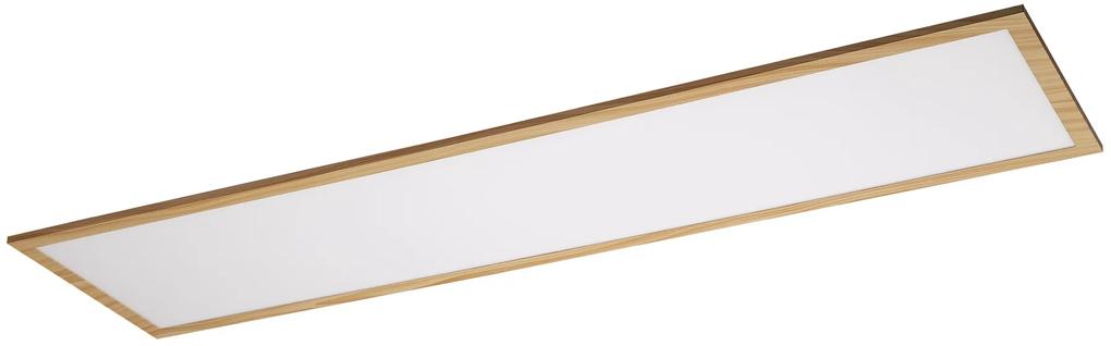 RABALUX Stropné svietidlo LED ALMOND, 40 W, denné biele, obdĺžnikové, hnedé