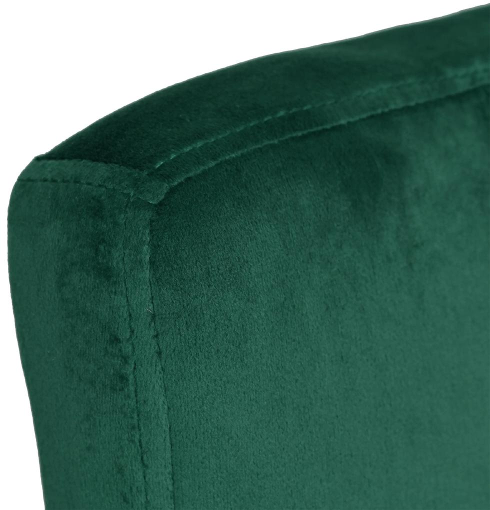 Barová stolička arako black velvet zelená | jaks