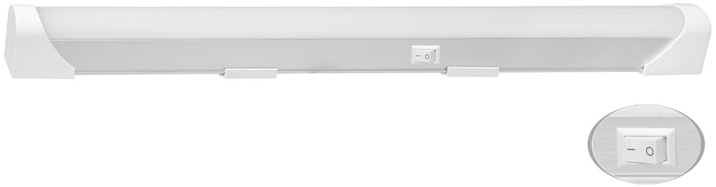 Kuchynské LED svietidlo 24W, 2200lm, 150cm, strieborné