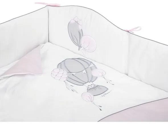 BELISIMA 3-dielne posteľné obliečky Belisima Ballons 90/120 ružové