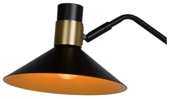 LUCIDE 05728/01/30 PEPIJN stojanové svietidlo/lampa 1xE14 čierna/zlatá