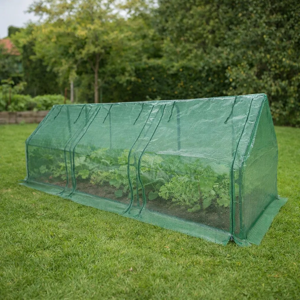 Mini fóliový skleník BestBerg BBGH-270 / 270 x 90 x 90 cm / zelená