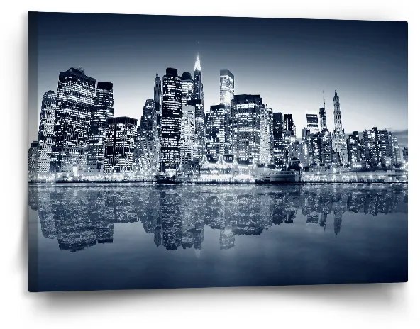 Sablio Obraz Nočný New York - 90x60 cm